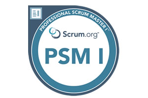 Professional Scrum Master I certification logo